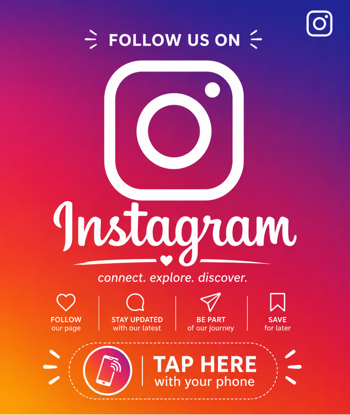 Instagram Follow Standee